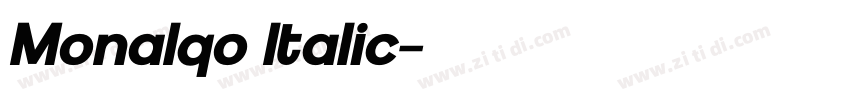 Monalqo Italic字体转换